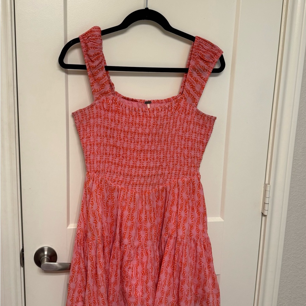 Free People Coral Mini Dress